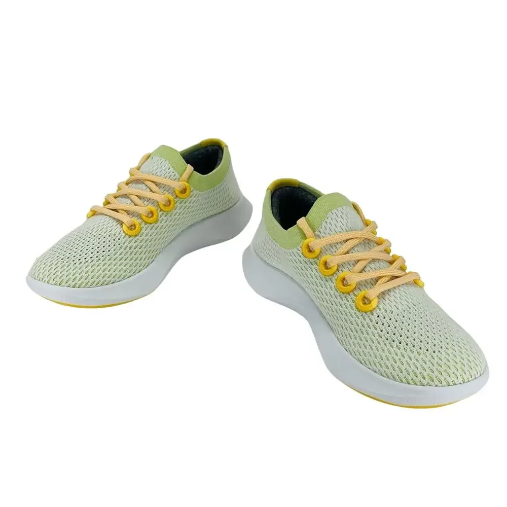 Allbirds Tree Dashers TD Wn Running Shoes/Sneakers Sz 7 Green/Yellow Sustainable